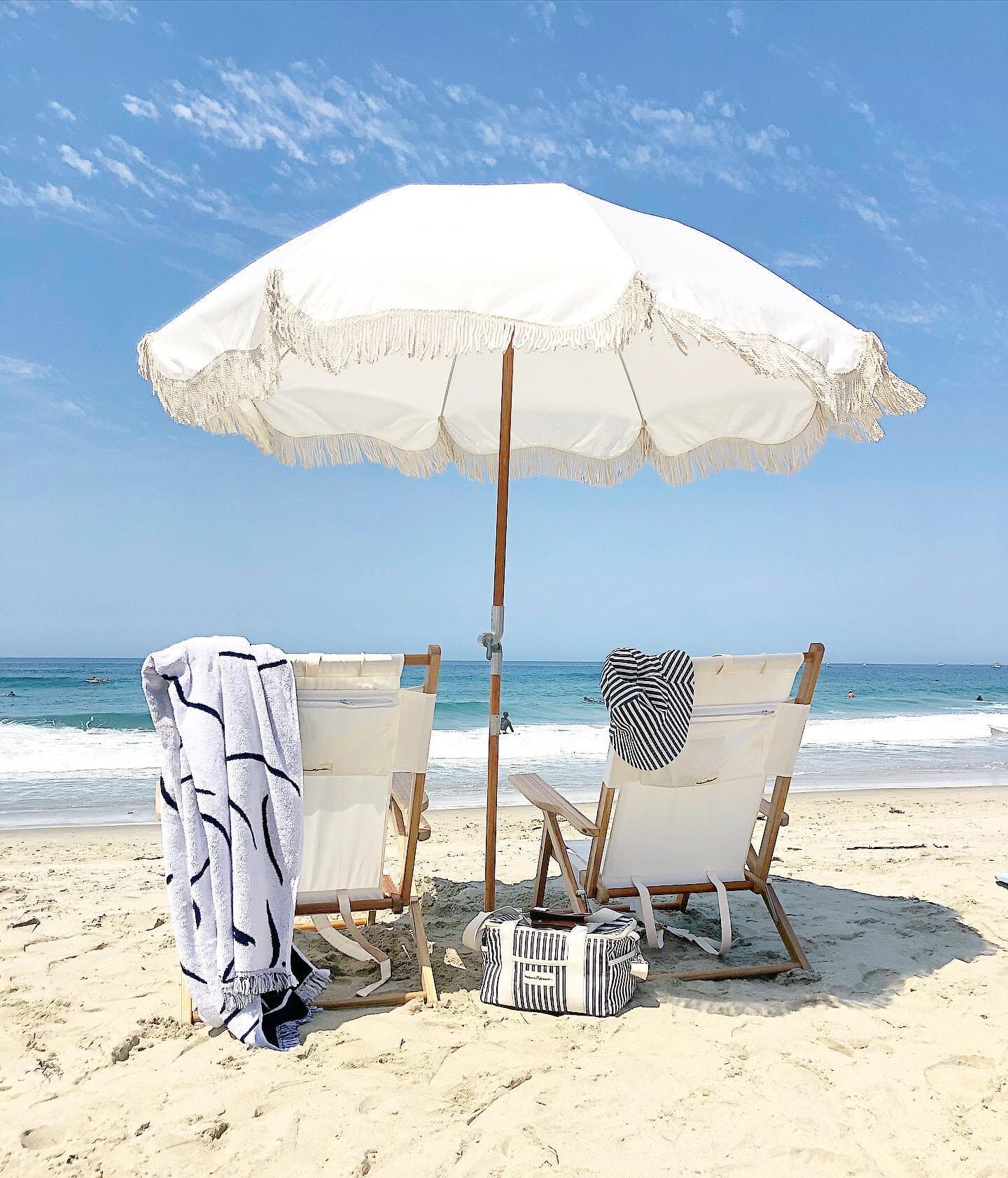 The Premium Beach Umbrella - Antique White - Image 11