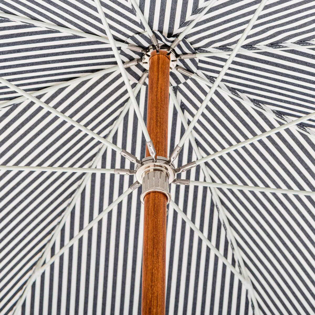The Premium Beach Umbrella - Lauren's Navy Stripe - Image 5