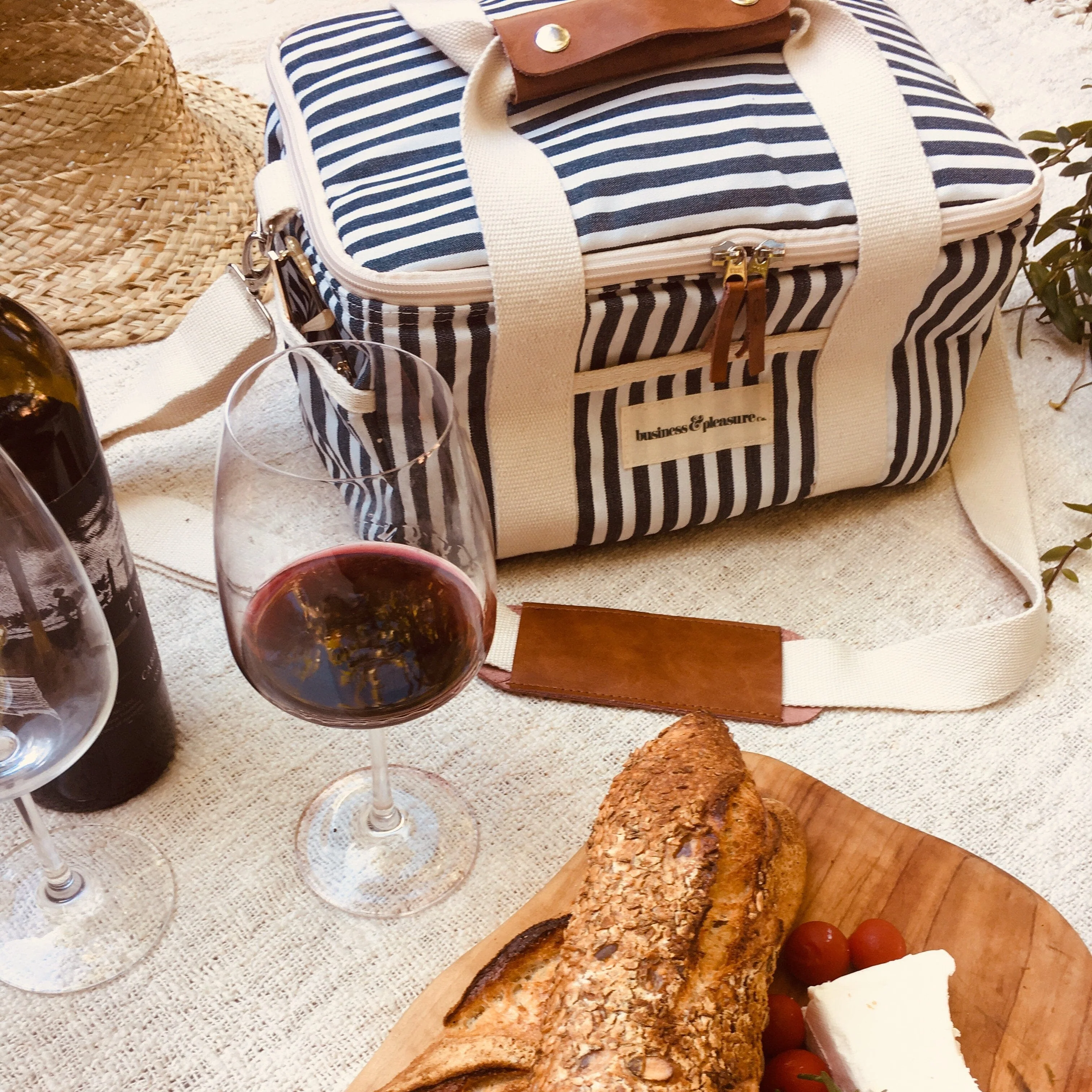 The Premium Cooler Bag - Lauren's Navy Stripe - Image 6