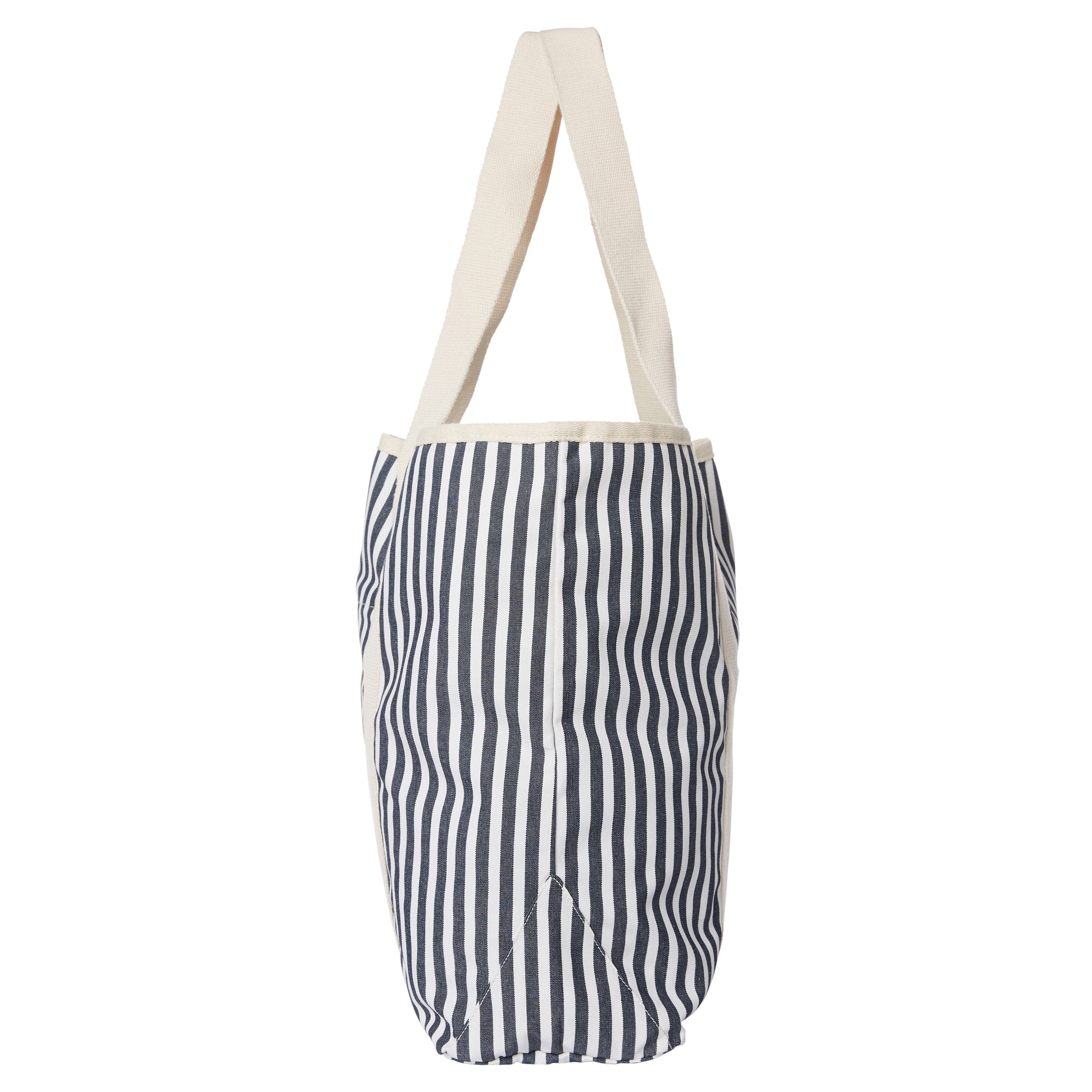 The Beach Bag - Lauren's Navy Stripe - Image 3