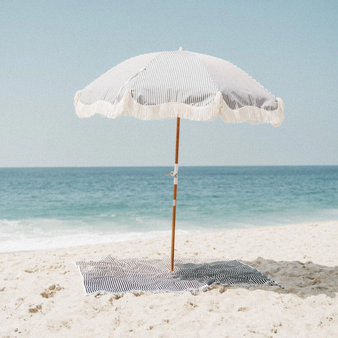 The Beach Blanket - Lauren's Navy Stripe - Image 4