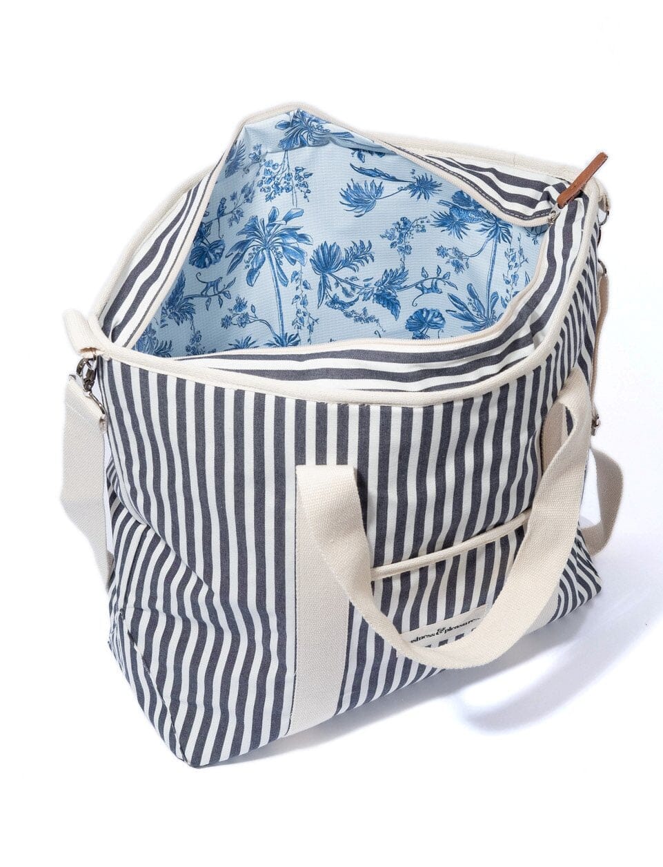 The Cooler Tote Bag - Lauren's Navy Stripe - Image 3