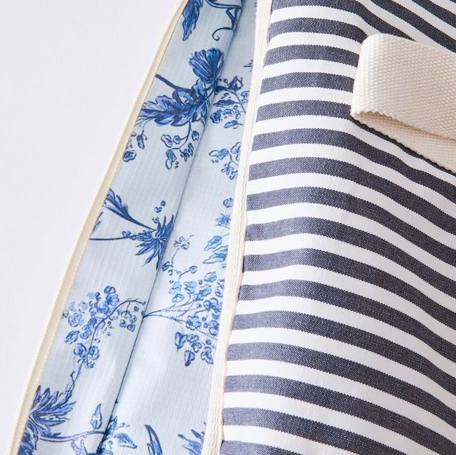 The Cooler Tote Bag - Lauren's Navy Stripe - Image 4