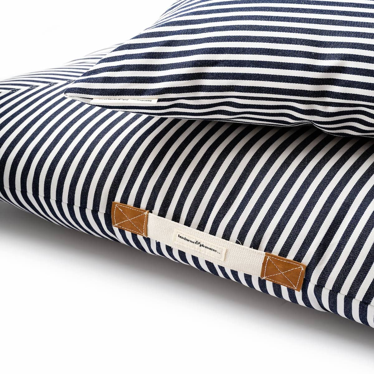 The Euro Throw Pillow - Lauren's Navy Stripe - Image 12