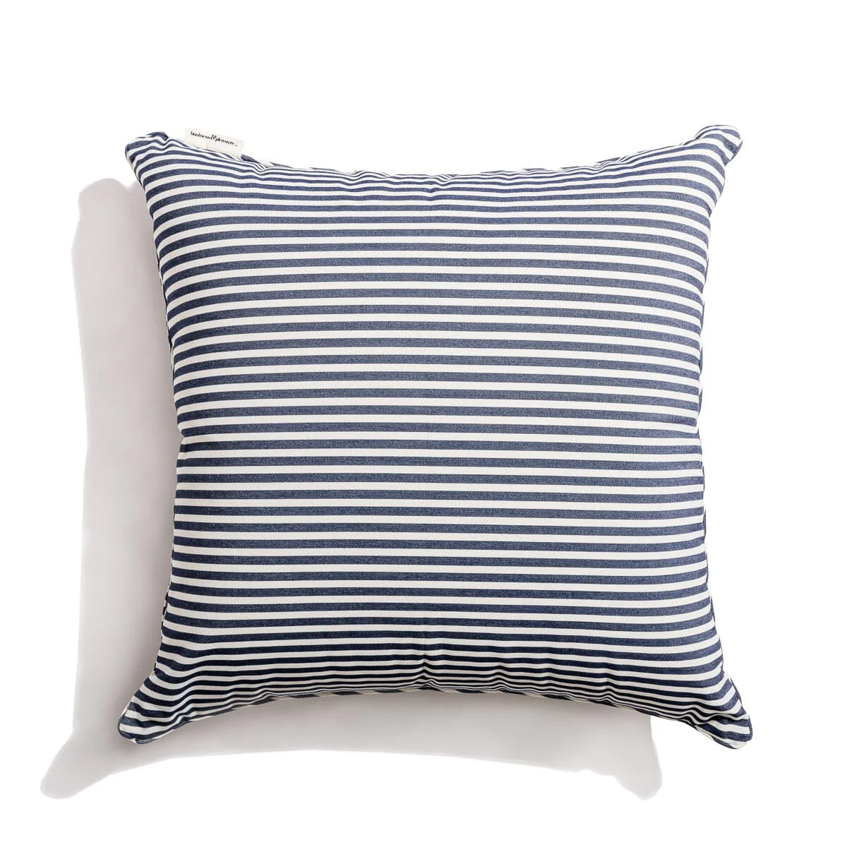 The Euro Throw Pillow - Lauren's Navy Stripe - Image 4