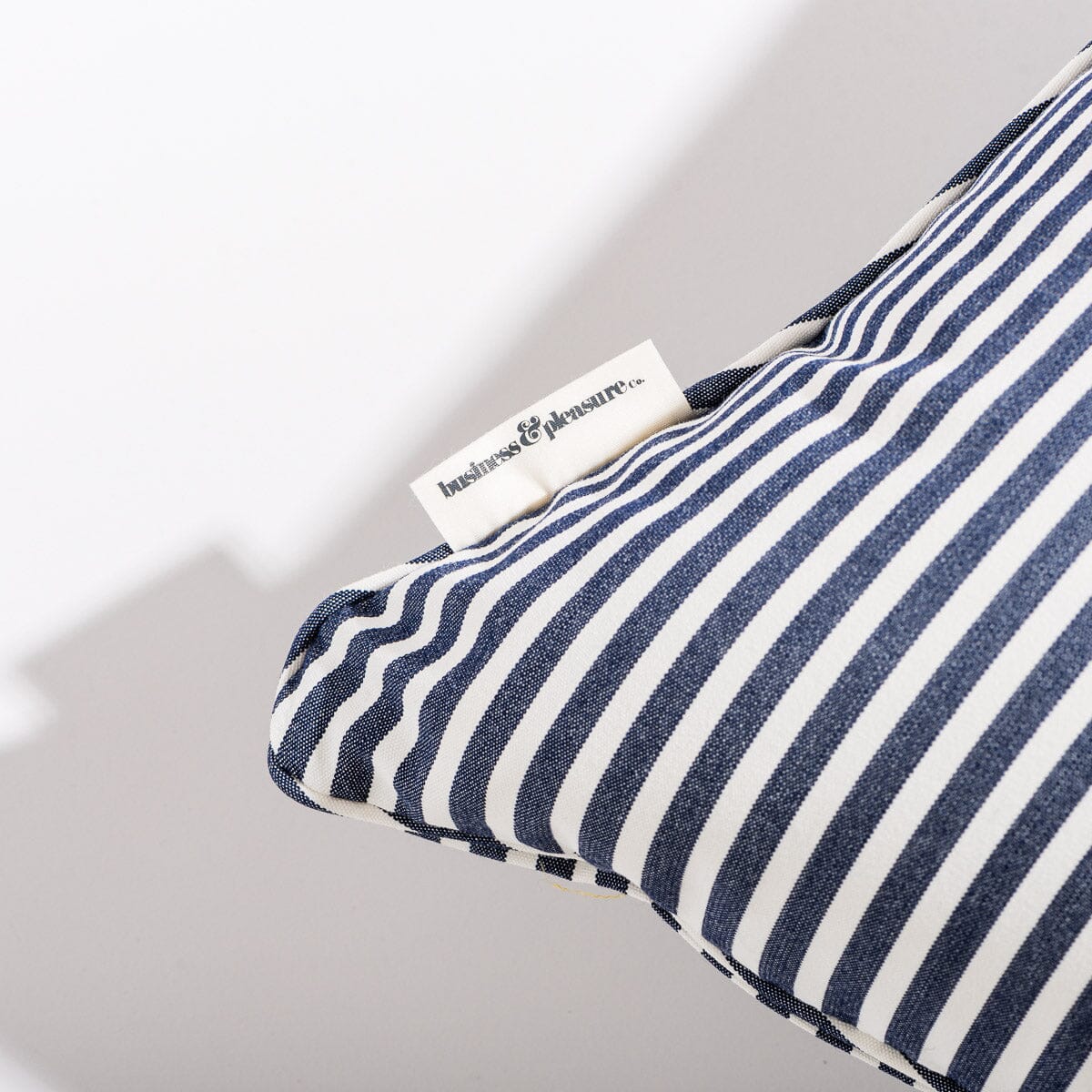 The Euro Throw Pillow - Lauren's Navy Stripe - Image 5