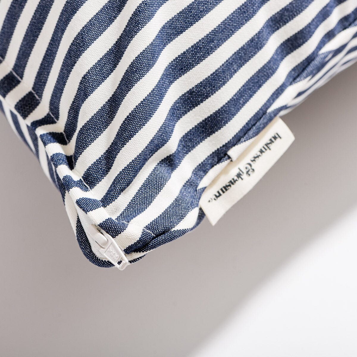 The Euro Throw Pillow - Lauren's Navy Stripe - Image 6