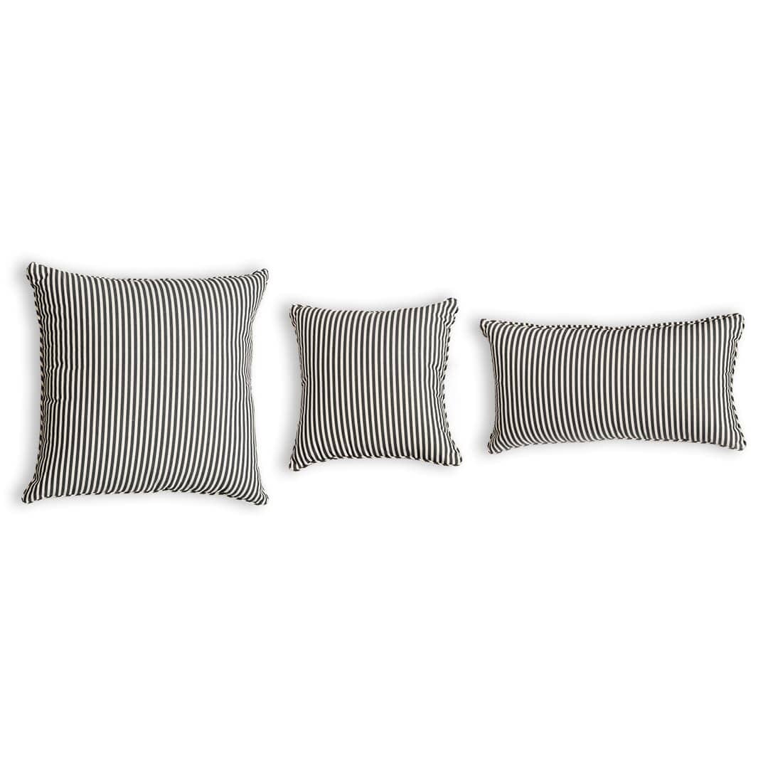 The Rectangle Throw Pillow - Lauren's Navy Stripe - Image 6