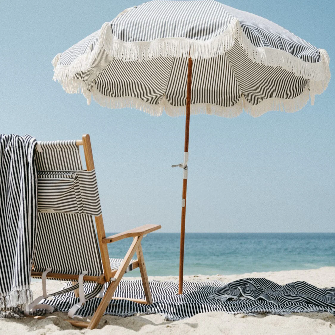 The Tommy Chair - Lauren's Navy Stripe - Image 8