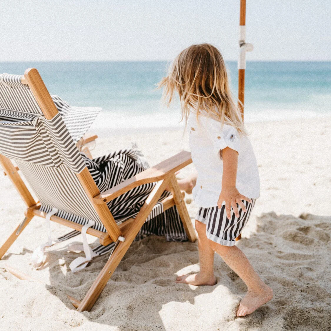 The Tommy Chair - Lauren's Navy Stripe - Image 9